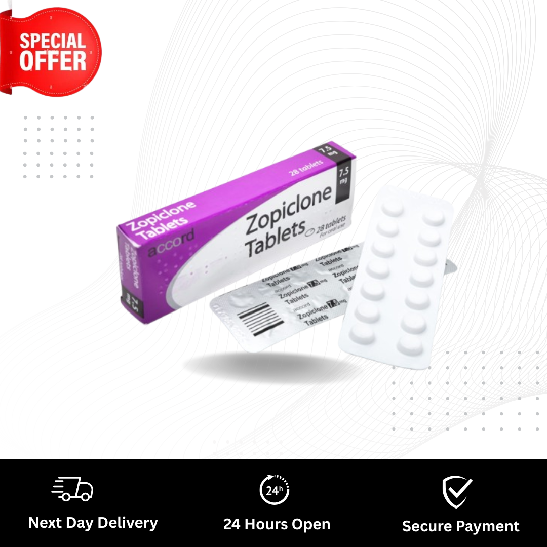 Buy now Accord Zopiclone 7.5mg Tablets with next day delivery in uk